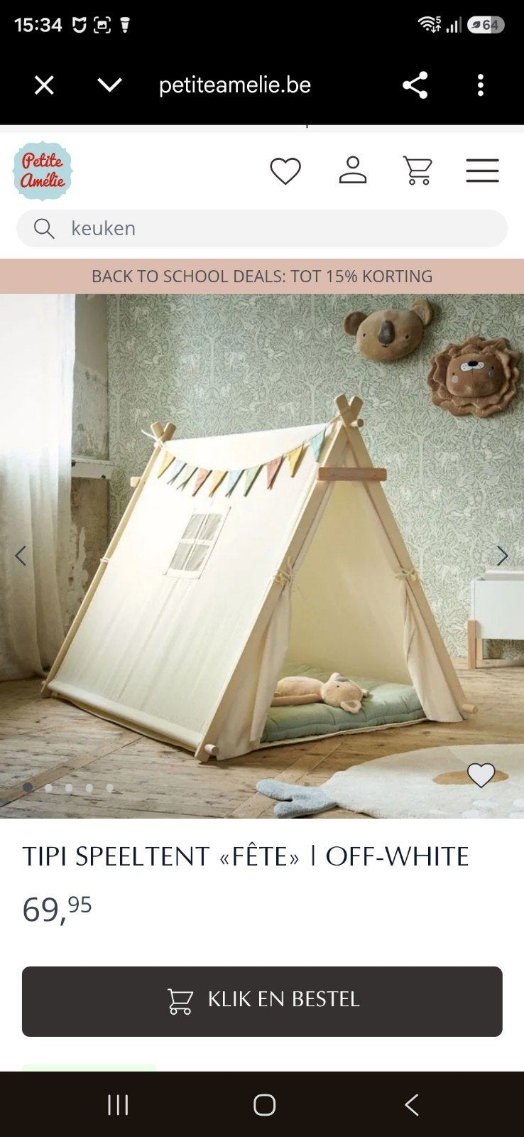 petit amelie speeltent nieuw in doos, Ophalen, Nieuw