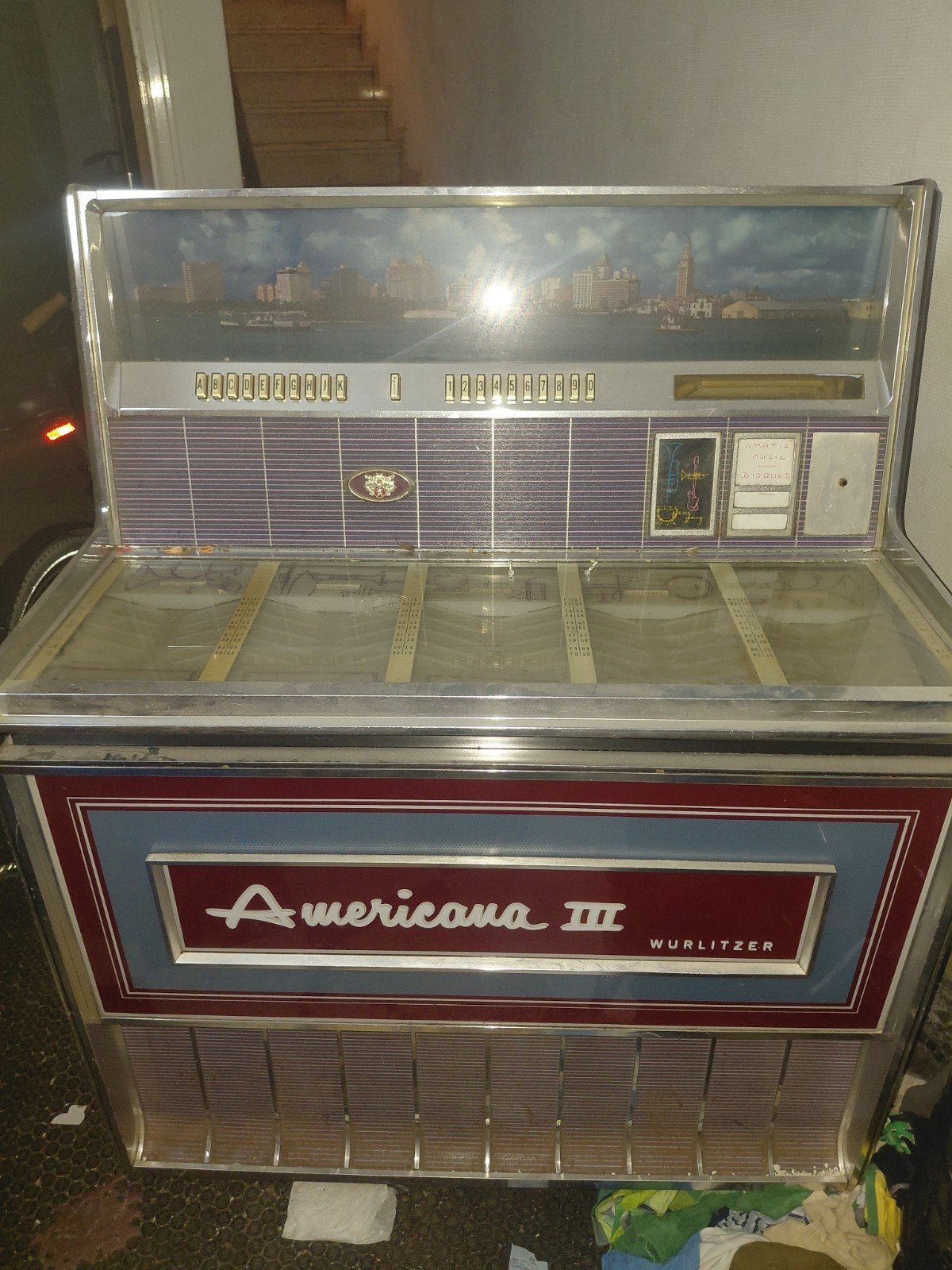 Wurlitzer Americana III 3300 jukebox uit 1969 – mooie origin, Verzamelen, Ophalen, Wurlitzer