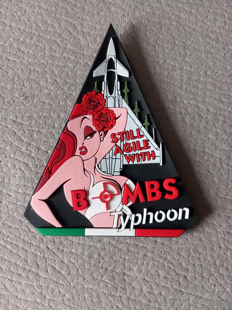 Italian air force typhoon, Verzenden, Zo goed als nieuw, Patch, Badge of Embleem