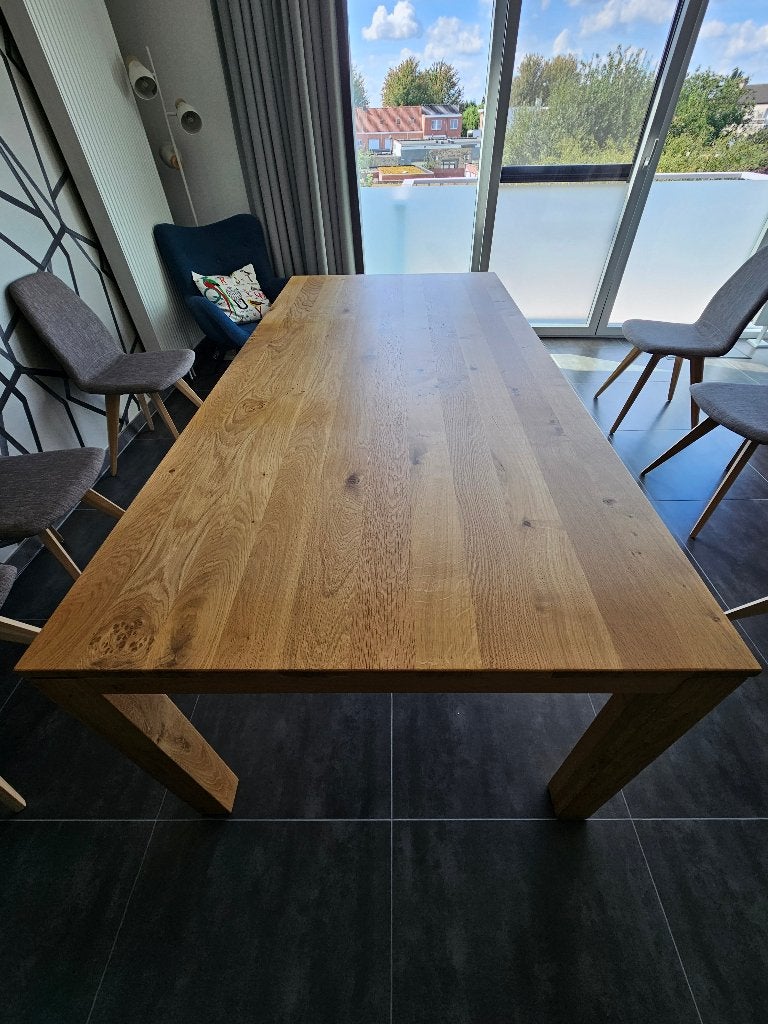 Eiken eettafel, 100 à 150 cm, Enlèvement, Utilisé, Chêne