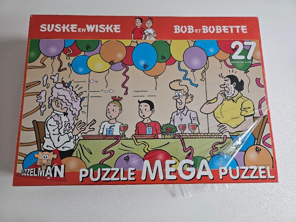 Megapuzzel 27 stukjes Suske en Wiske, Ophalen of Verzenden, 10 tot 50 stukjes, Nieuw