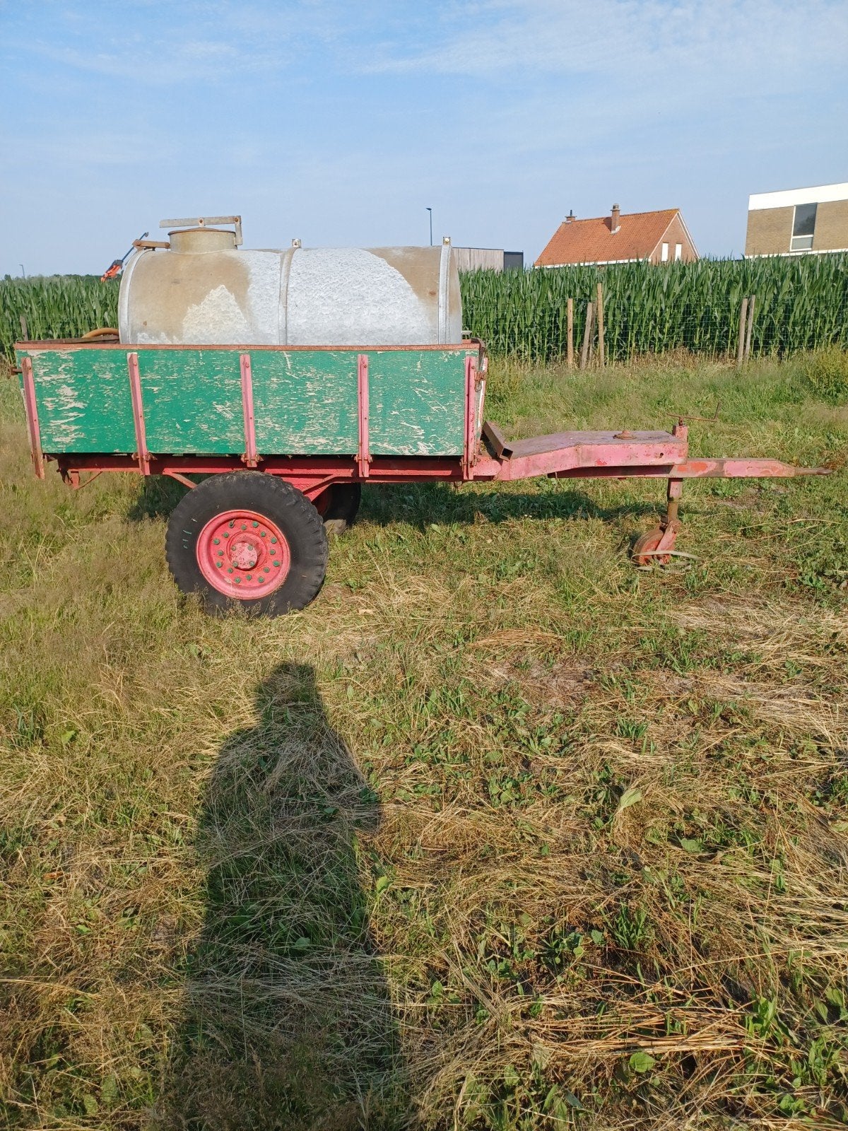 Watertank op kar, Ophalen