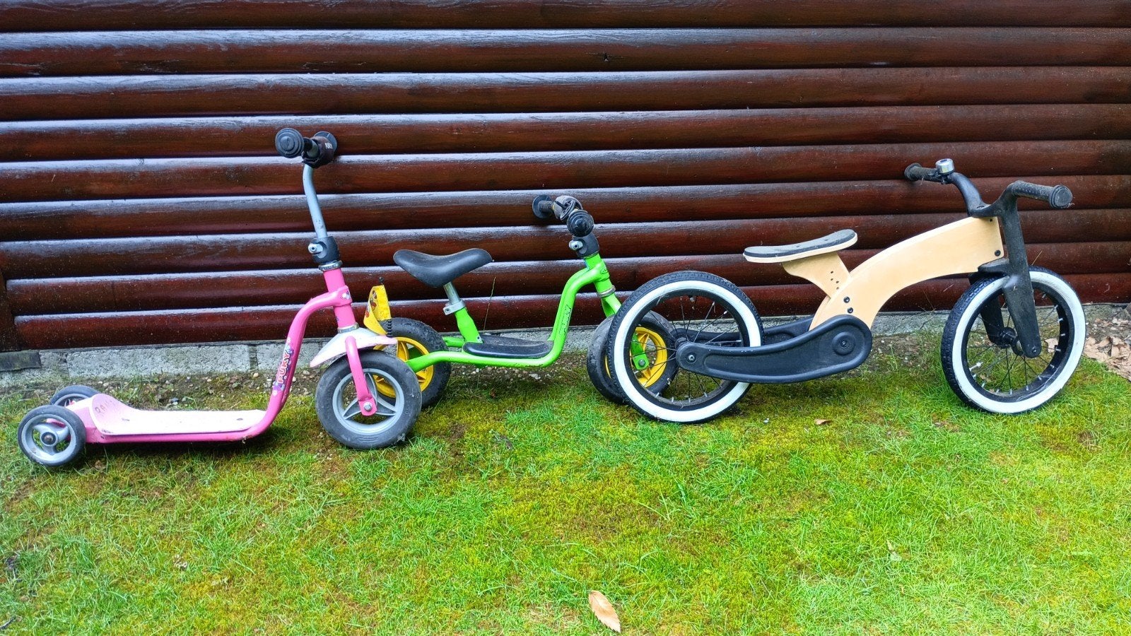puky step + puky loopfiets+ houten loopfiets, Fietsen en Brommers, Ophalen