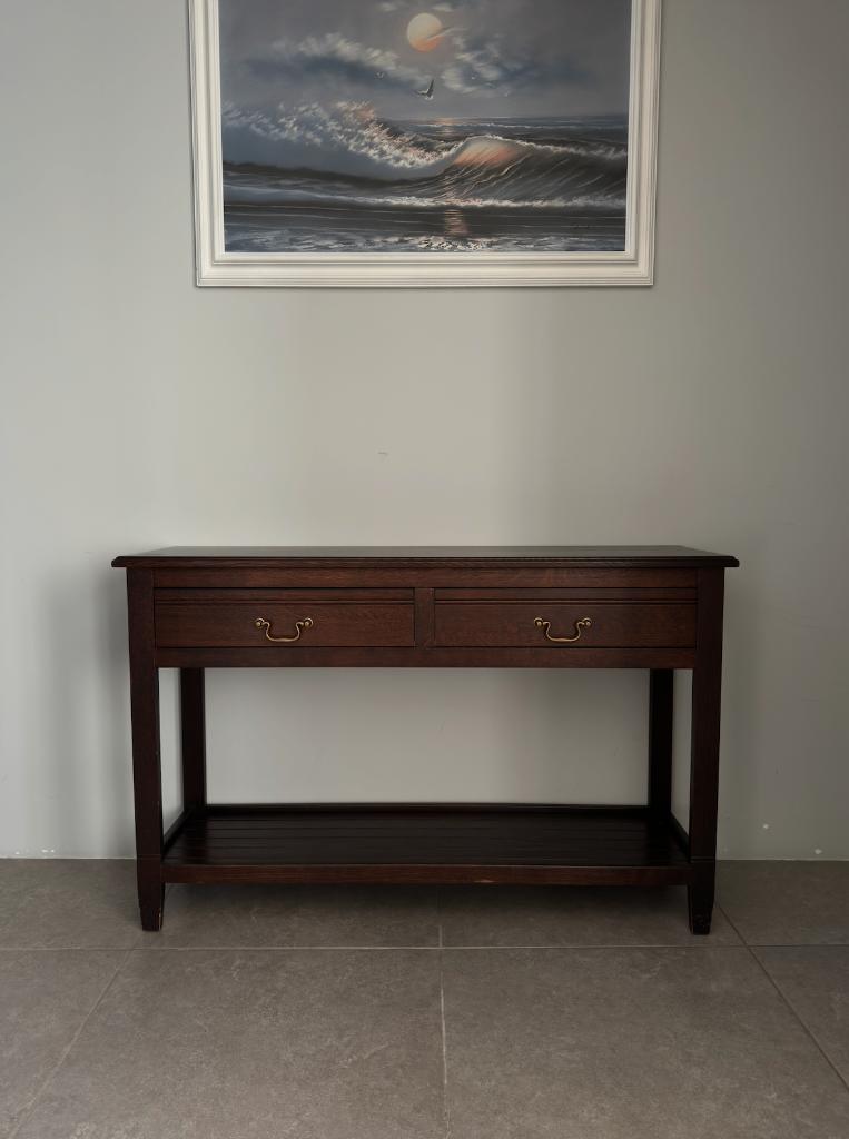 Wandtafel eikenhout, Huis en Inrichting, Tafels | Sidetables, Ophalen, Eikenhout