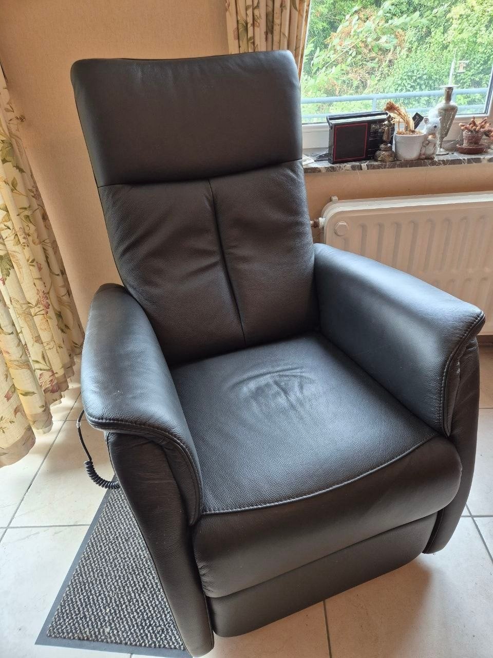 fauteuil relax électrique noir très confortable, Enlèvement, Utilisé