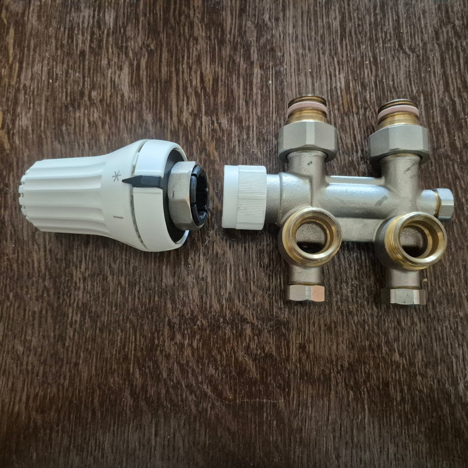 Ventielset - radiatorkraan CV, Thermostaat, Minder dan 30 cm, Minder dan 60 cm, Ophalen of Verzenden