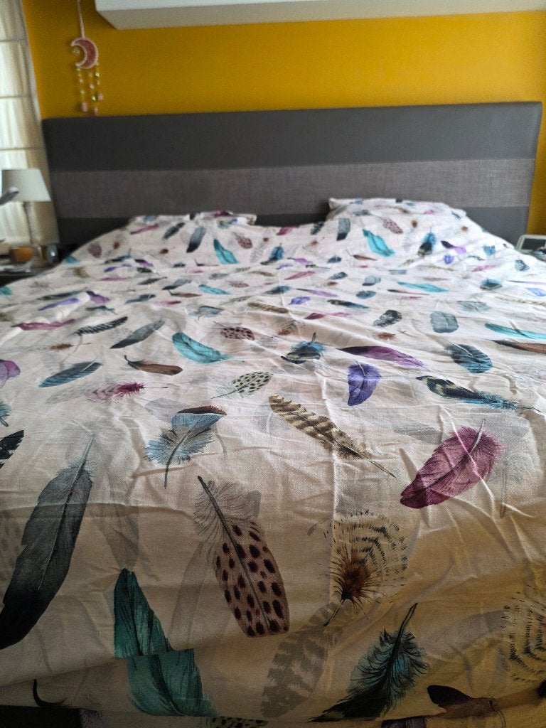 Lit Boxspring, Tijdloos past in elke kamer, Brun, Enlèvement, Utilisé