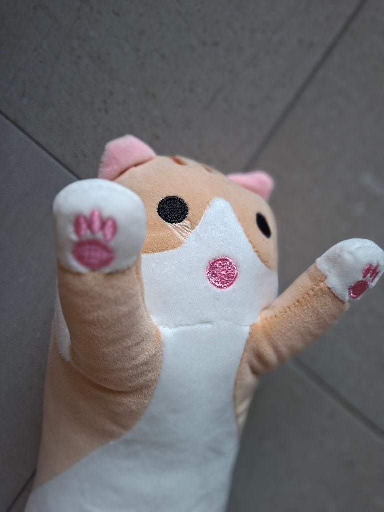 Kawaii long cat kussen/knuffel 90cm, Enfants & Bébés, Jouets | Peluches, Neuf, Enlèvement ou Envoi, Overige karakters, Chat