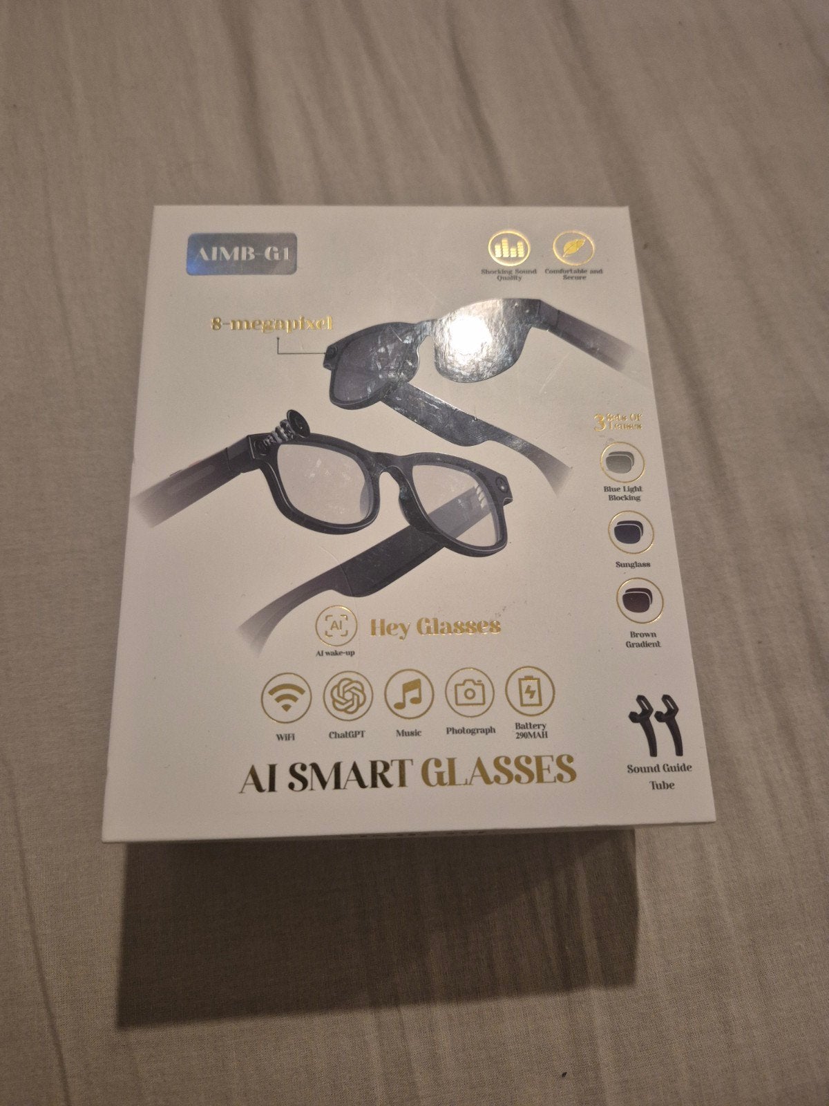 lunettes connecter, Télécoms, Enlèvement ou Envoi, Neuf, Noir, Bluetooth