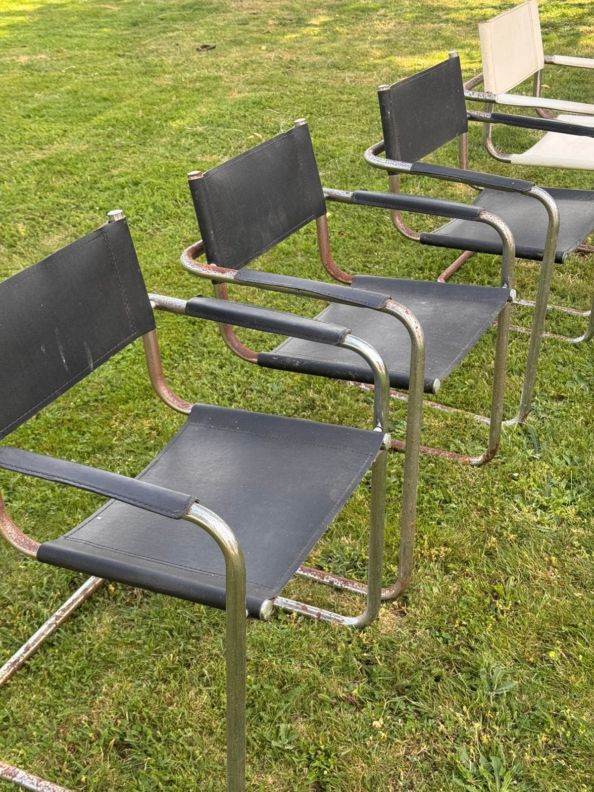 Vintage Mart Stam S34 - set van 4 stoelen, Enlèvement