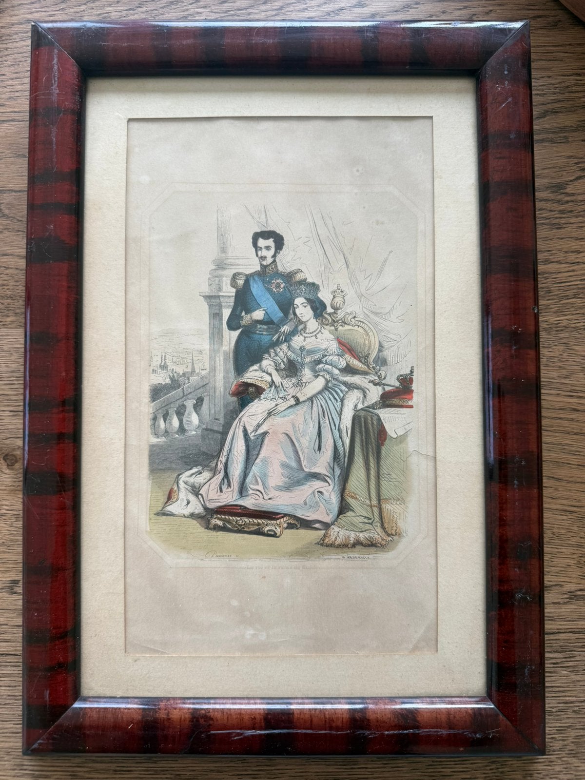 Imprimer Roi et reine de Suède, Antiquités & Art, Enlèvement ou Envoi