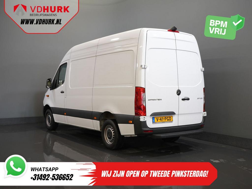 Mercedes-Benz Sprinter 317 CDI Aut. L2H2 BPM VRIJ! 3.5t Trek, Auto's, Automaat, Wit, Mercedes-Benz, Bedrijf