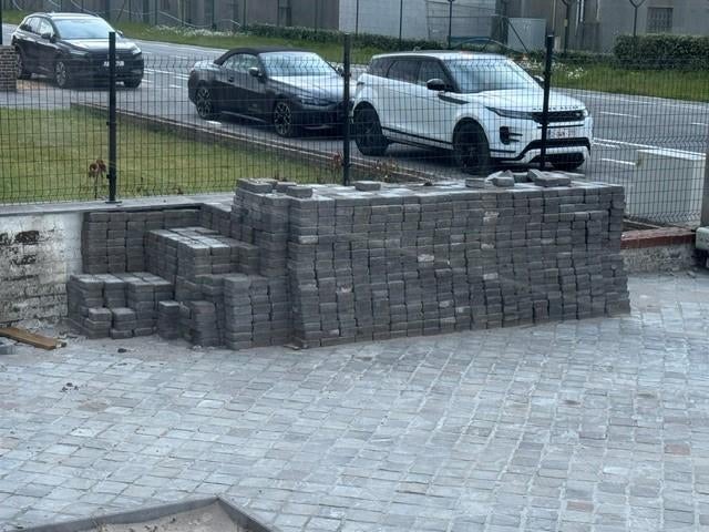GRATIS BUITENTEGELS 50m2, Doe-het-zelf en Bouw, Tegels, Ophalen, Hardsteen, Nieuw, Minder dan 20 cm