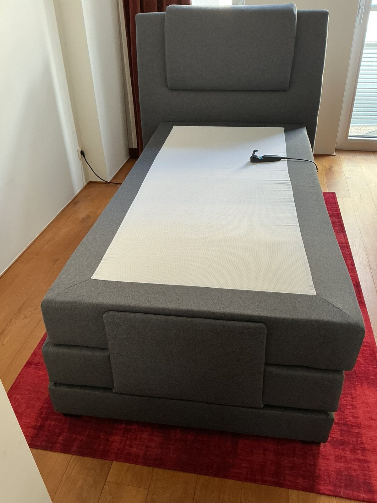 Elektrisch verstelbaar bed, Ophalen, 200 cm, 100 cm, Verstelbaar
