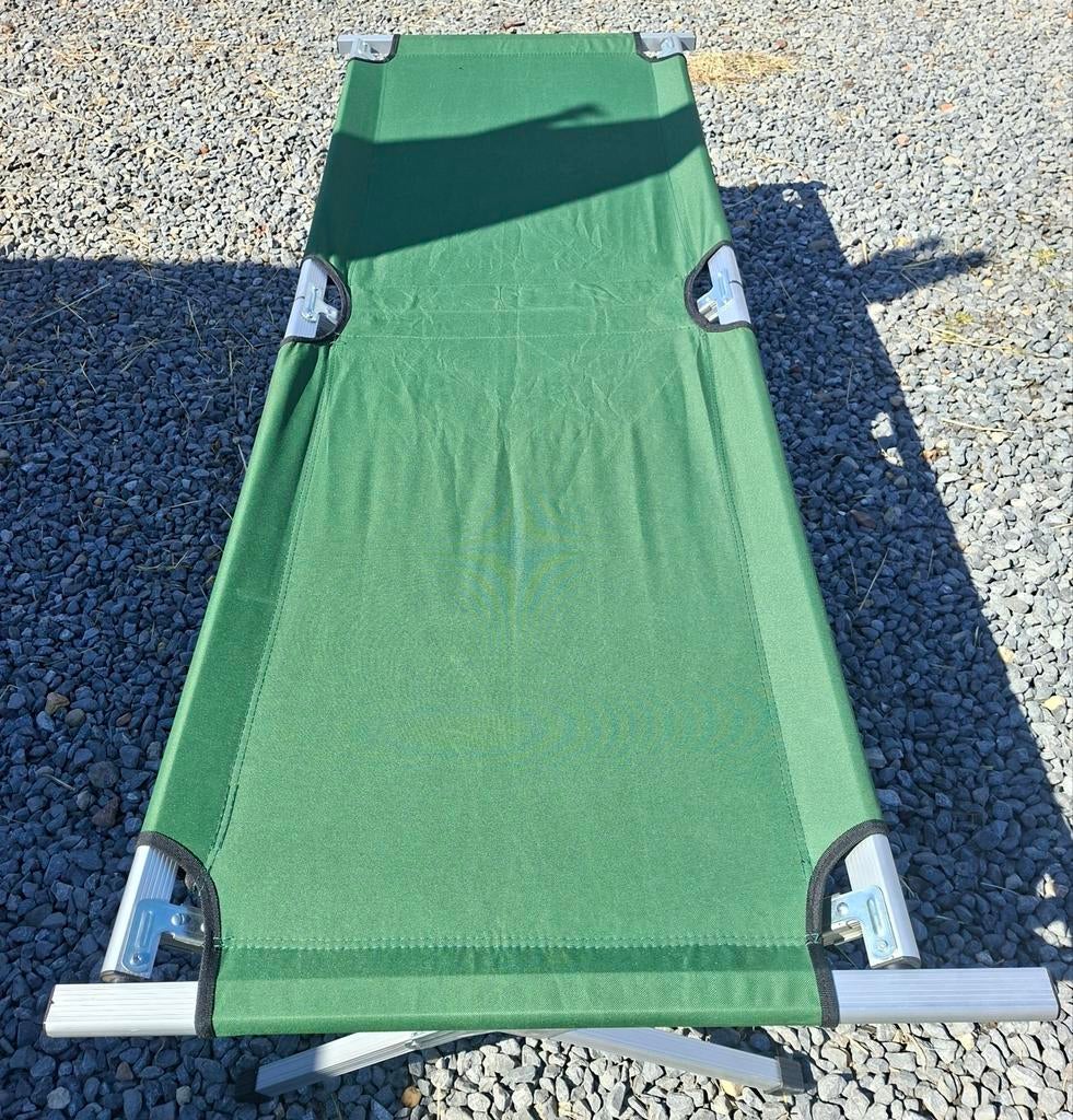 Opvouwbaar veldbed, Tuin en Terras, Ophalen of Verzenden, Nieuw, Aluminium, Inklapbaar