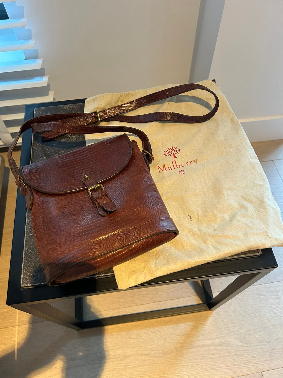 Sac à main en cuir Mulberry, Bijoux, Sacs & Beauté, Enlèvement, Comme neuf, Sac à main