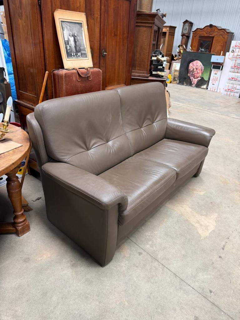 Canape zetel leder, Ophalen, Gebruikt, 150 tot 200 cm, Tweepersoons