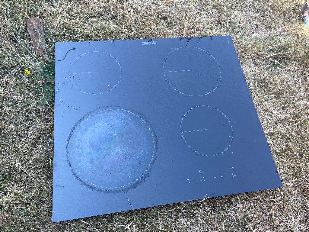 Kookplaat ZANUSSI, Elektronische apparatuur, Kookplaten, Ophalen, Gebruikt, 4 kookzones, Inbouw