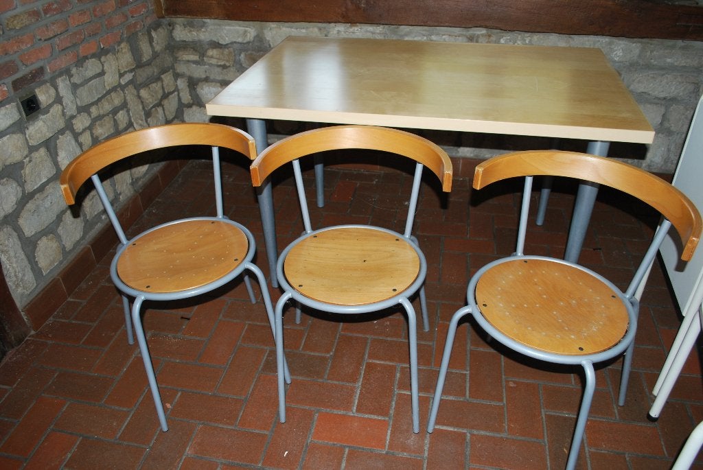 keukentafel met 3 stoelen, Ophalen, Gebruikt