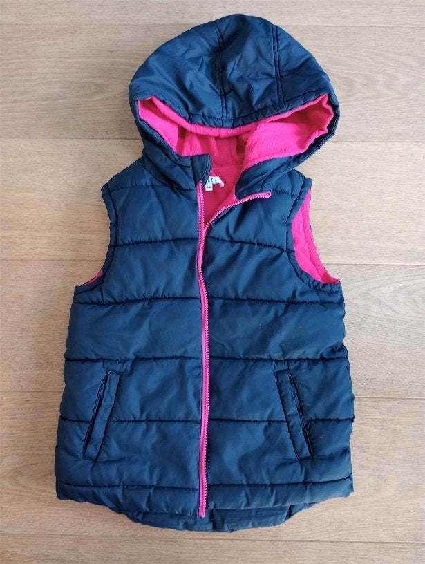 Tex Body warmer / doudoune sans manches à capuche - t. 128, Kinderen en Baby's, Kinderkleding | Maat 128, Ophalen, Gebruikt