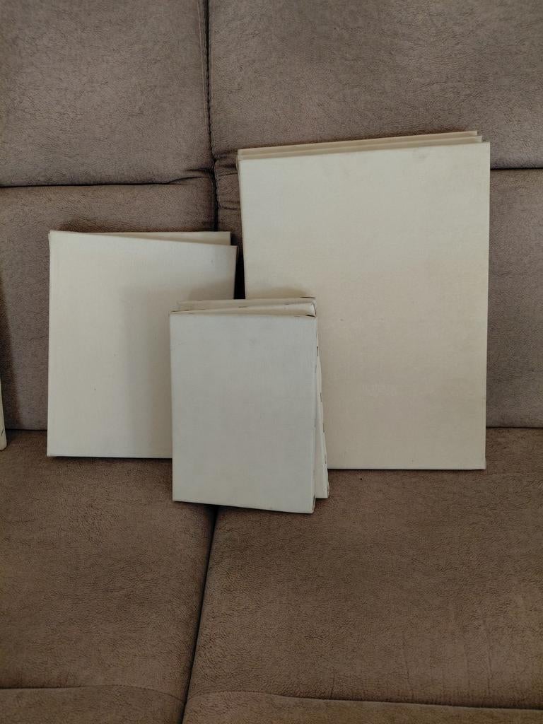 Linnen schildersdoeken op frame in verschillende afmetingen, Ophalen
