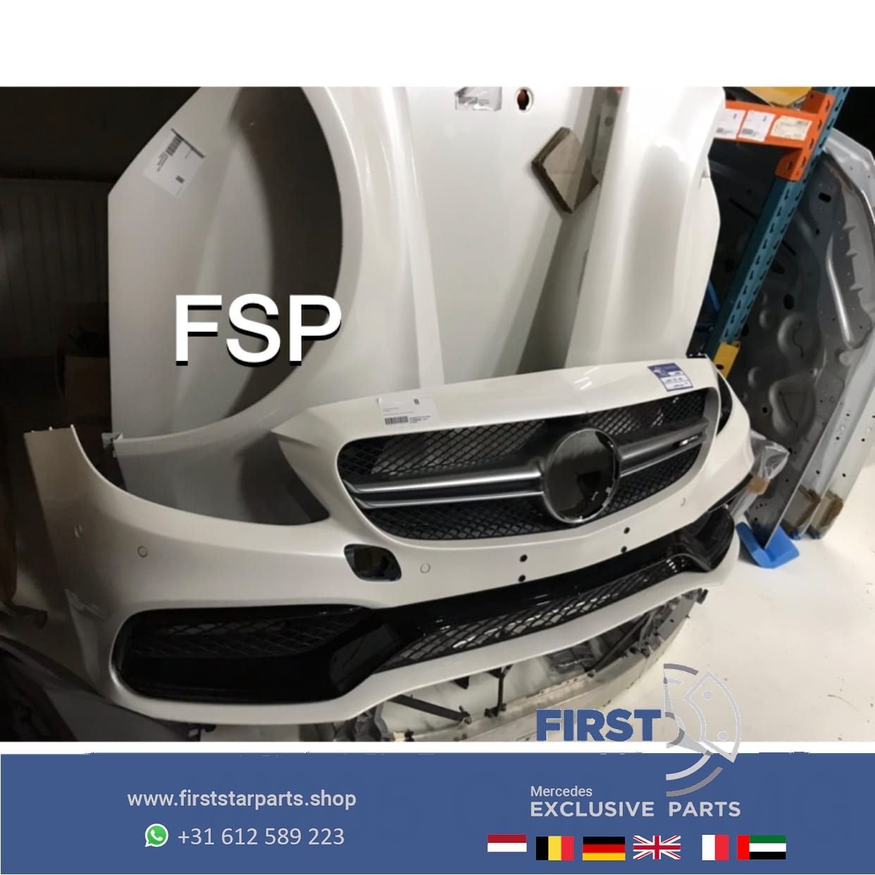 W205 C Klasse 63 AMG Voorkop onderdelen Mercedes Front C63 v, Utilisé, -, Avant, -