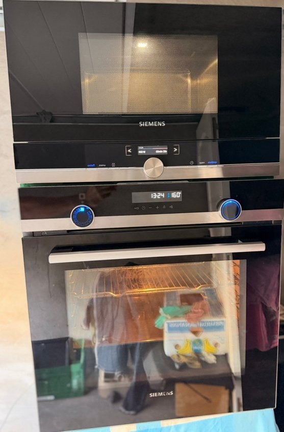 Te koop set Siemens inbouw oven met pyrolyse en magnetron, Elektronische apparatuur, Ophalen, Oven, Siemens, Zo goed als nieuw