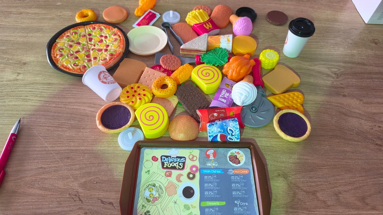 fastfood speelgoed voor kinderen, Ophalen, Kunststof