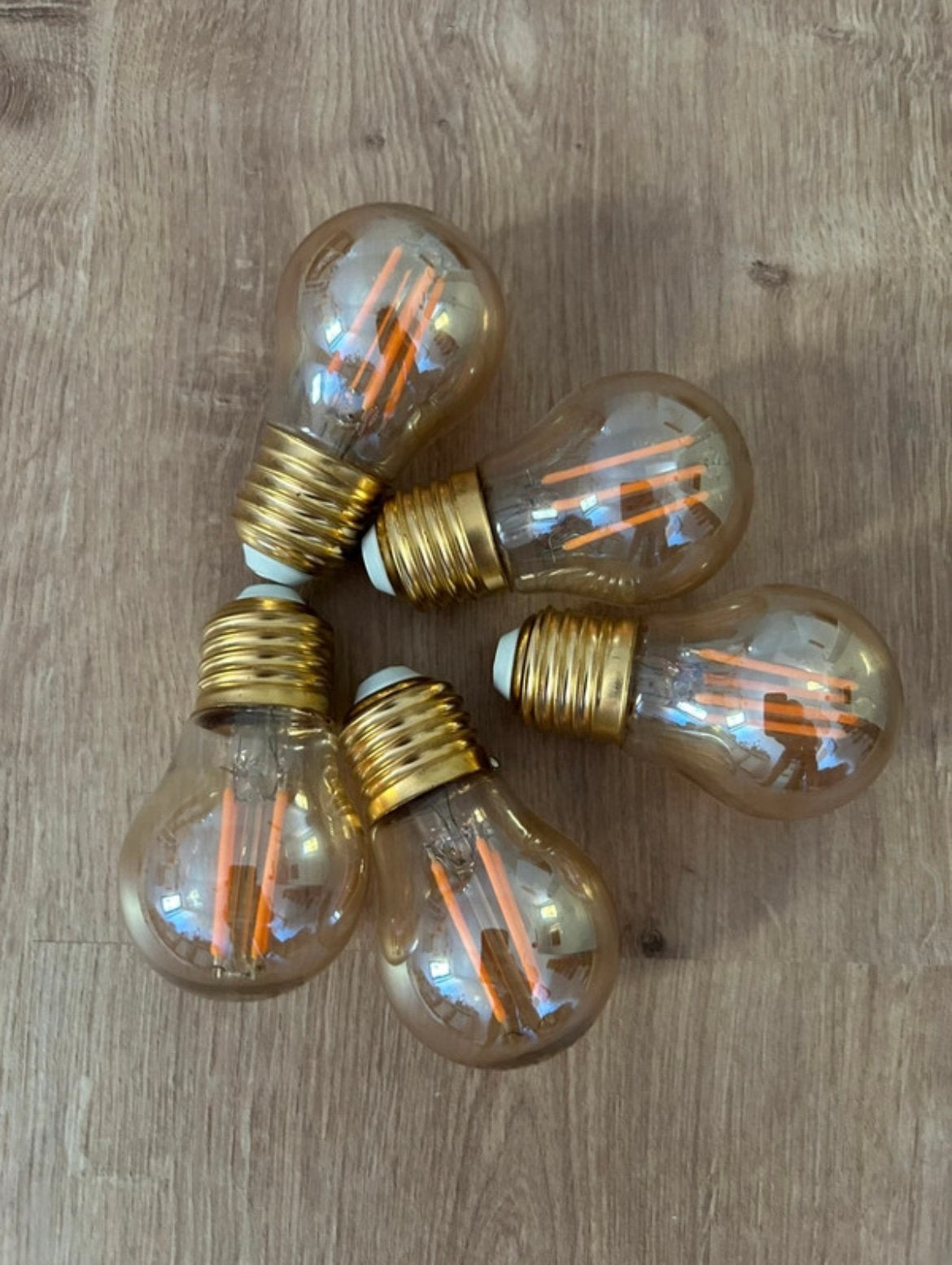 Set van 5 Sencys E27-lampen, Led-lamp, Zo goed als nieuw, Overige merken, Warm wit