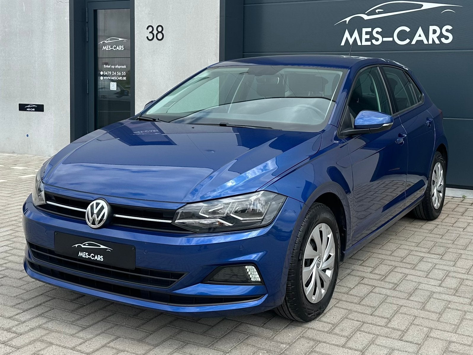 Volkswagen Polo 1.0TSI / Airco - CarPlay Cruise 2018, Auto's, Dealer onderhouden, Stof, Blauw, Bedrijf