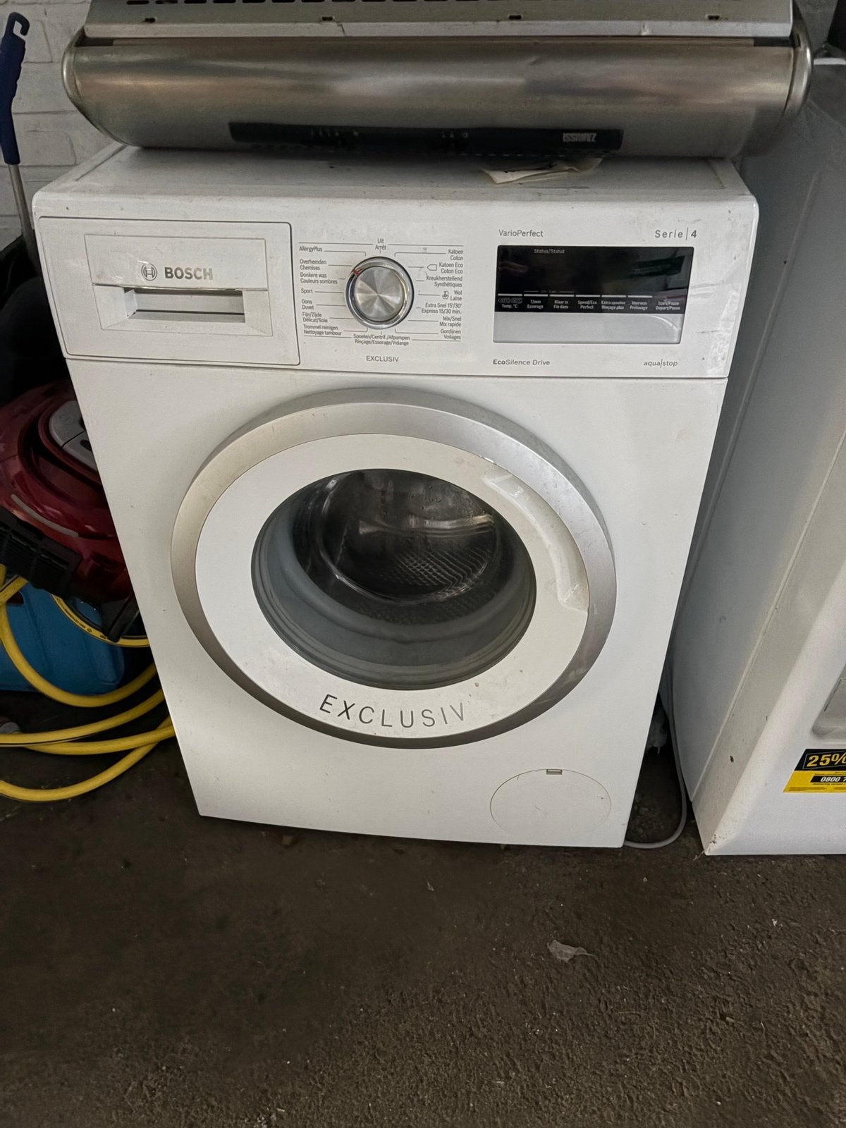 Bosch Serie 4 wasmachine – VarioPerfect – EcoSilence Drive, Ophalen, Zo goed als nieuw, Voorlader