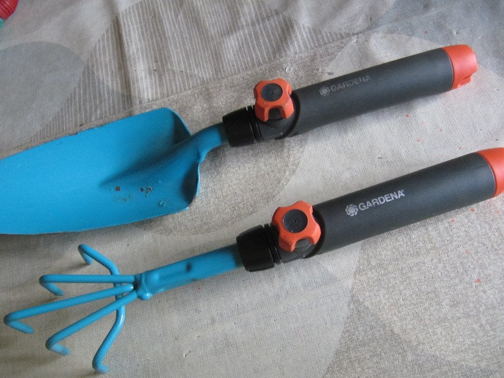 Tuinierset van GARDENA Combisystem., Tuin en Terras, Ophalen of Verzenden, Zo goed als nieuw, Schop, Gardena