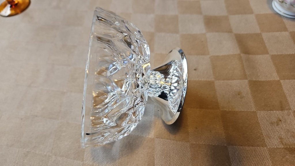 sucrier en cristal de haute qualité sur pied, Enlèvement ou Envoi