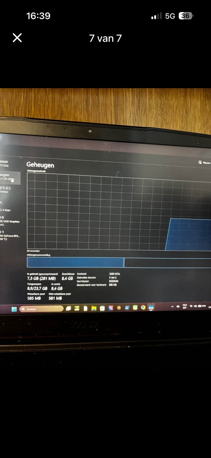 MSI GF63 Thin Gamelaptop i5 | RTX 3050 Ti 16GB RAM 512GB SSD, Ophalen, Gebruikt, Met videokaart, Gaming