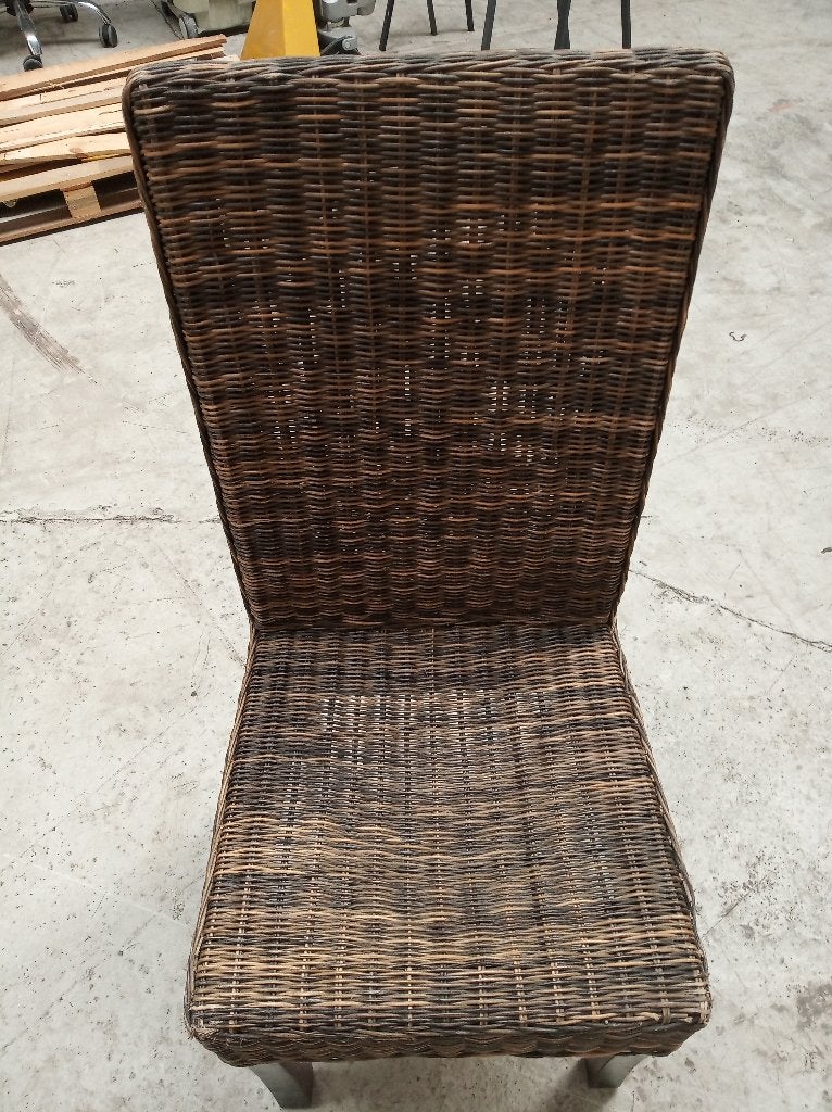 6 kubu rotan stoelen / eetkamer stoelen, Huis en Inrichting, Ophalen, Bruin, Hout, Vijf, Zes of meer stoelen