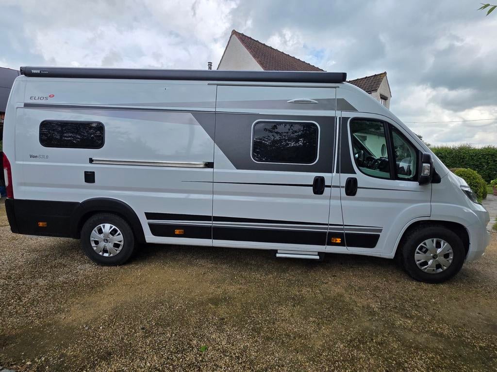 Te koop: Camper Elios LB63 Citroen Jumper 165pk diesel, Auto's, Bestelwagens en Lichte vracht, Particulier, ABS, Achteruitrijcamera