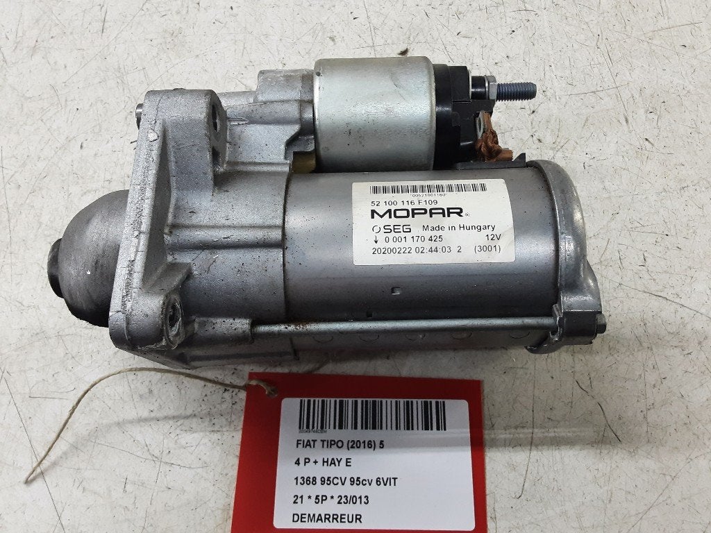 DÉMARREUR Fiat Tipo (356H / 357H) (52100116F109), Mevr. I. Hauben, Utilisé, Fiat, Rue de l'Espoir 34 34
4030  GRIVEGNÉE, BE