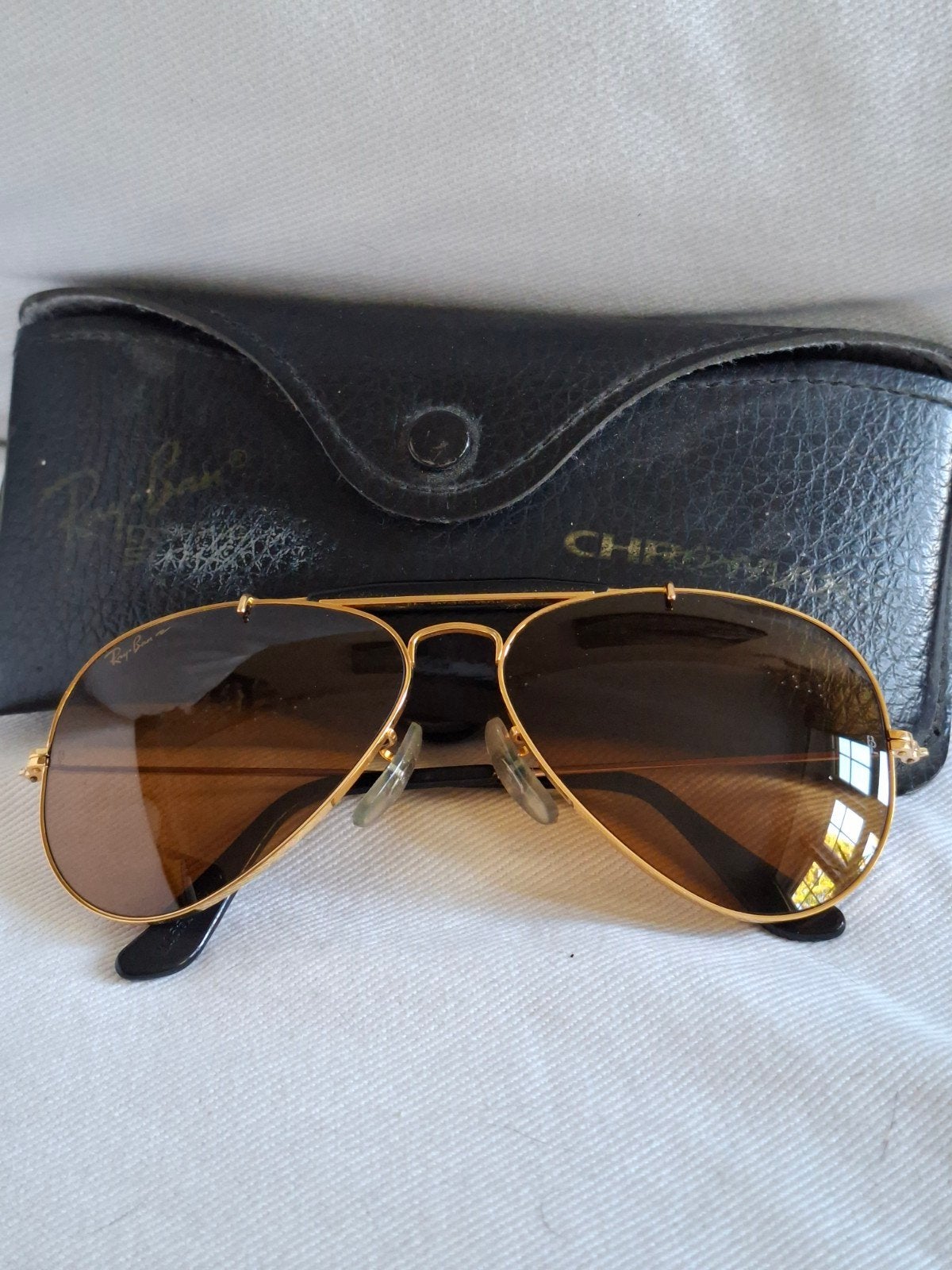 Rare lunettes Ray-Ban Bausch vintage Chromax, Enlèvement ou Envoi, Lunettes, Ray-Ban