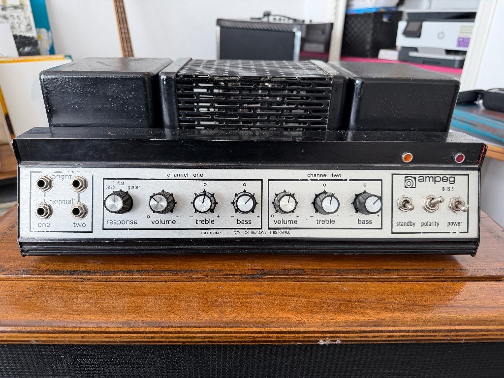 AMPEG 15S, FLIPFLOP COMBO, 50 WATT, 1977, BUIZEN, Ophalen, Gebruikt, Basgitaar, 50 tot 100 watt