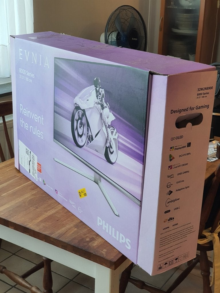 Evnia Philips 32" QD LED 10-bit Monitor, Computers en Software, Monitoren, Philips, Minder dan 1 ms, 201 Hz of meer, HDMI