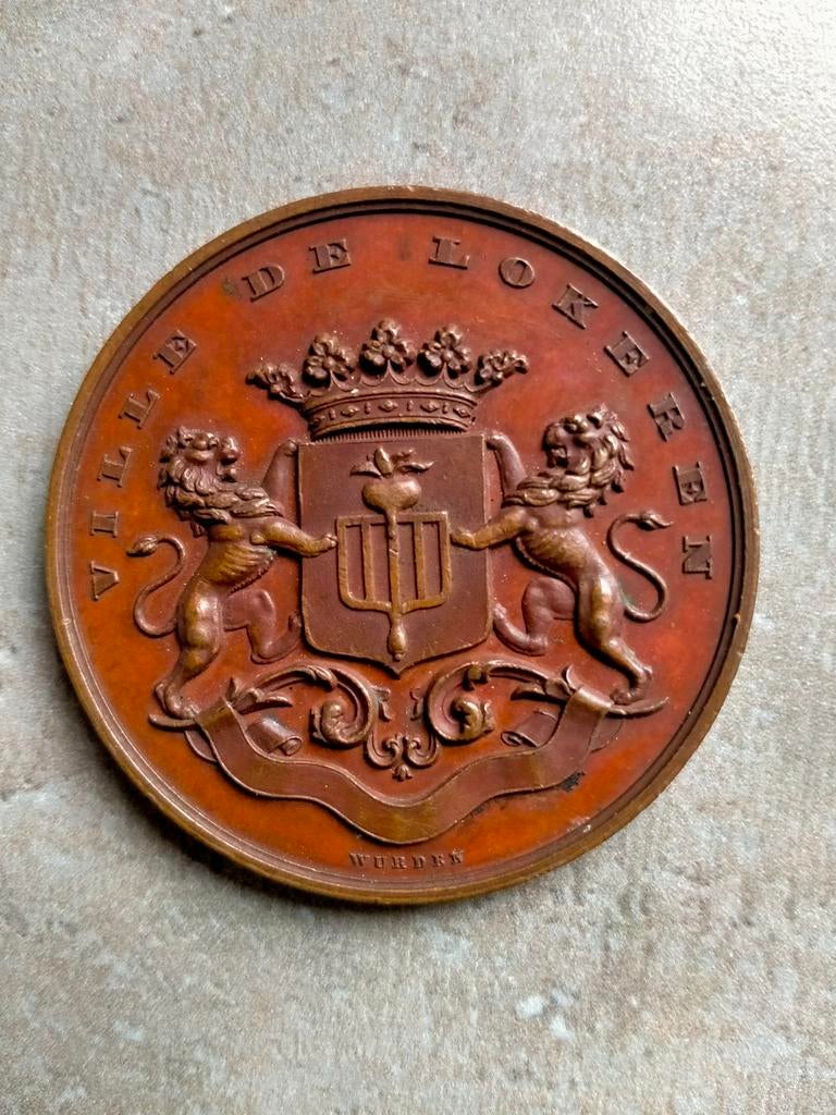 Medaille Lokerse feesten 1869, Ophalen of Verzenden