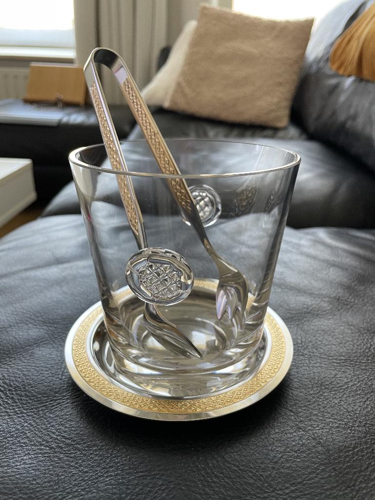 NIEUWE ijsemmer + tang + schaal merk WIRTHS ( VERGULD ), Goud, Nieuw, Ophalen of Verzenden, Overige merken