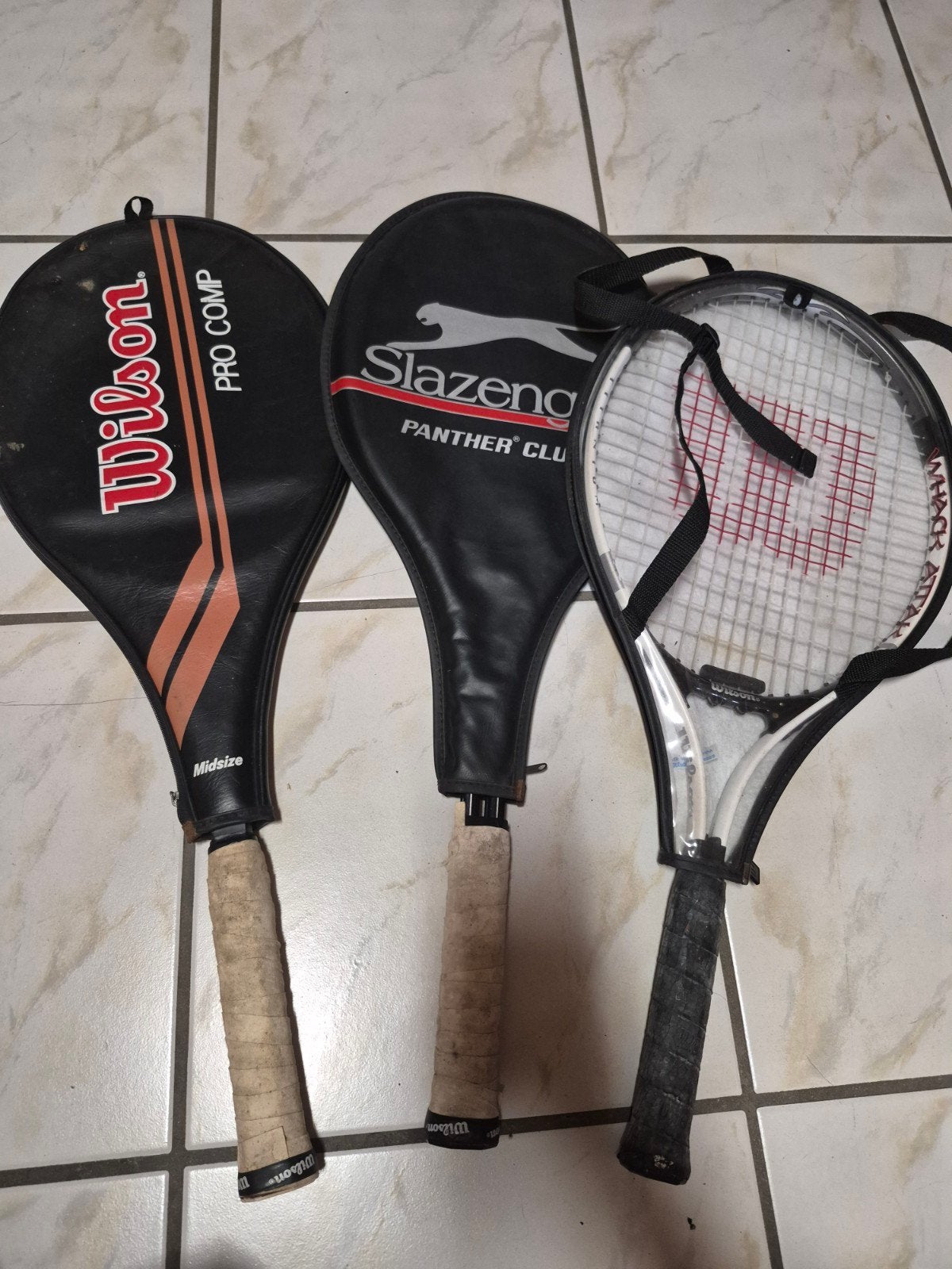 3 soorten raketten, Ophalen, Gebruikt, Racket, Wilson
