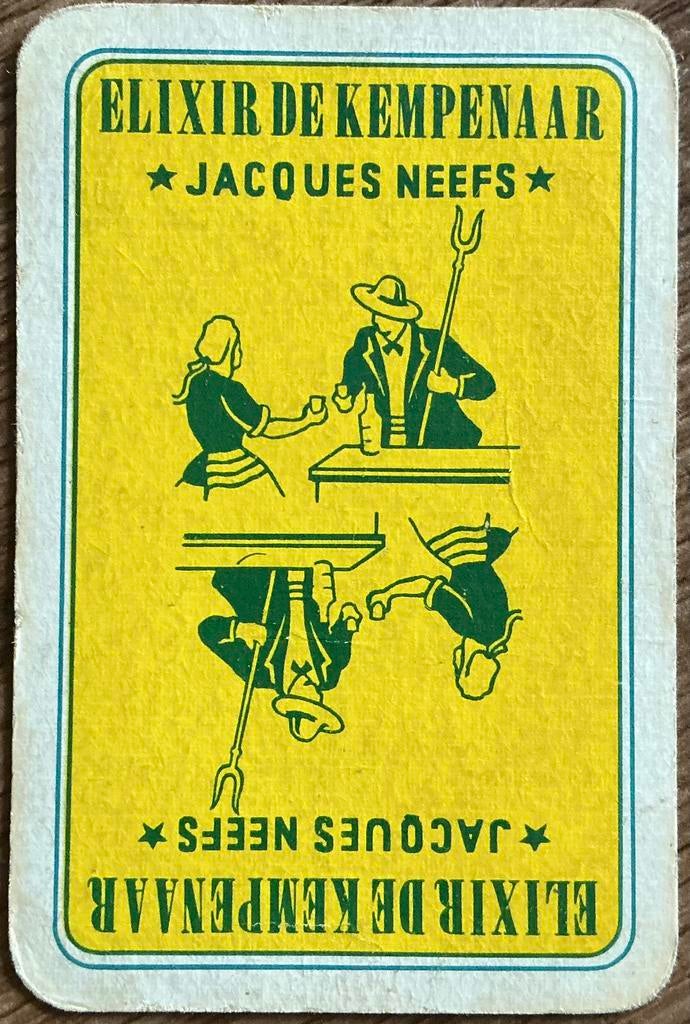 Speelkaart ELIXIR DE KEMPENAAR/JACQUES NEEFS, Verzamelen, Ophalen of Verzenden, Zo goed als nieuw, Speelkaart(en)