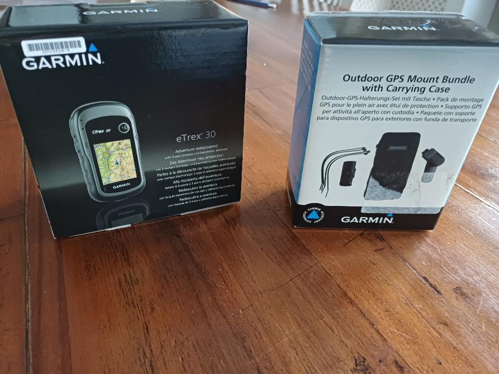 GPS GARMIN ETREX 30 +GPS-bevestigingsbundel met draagtas., Ophalen of Verzenden, GPS, Nieuw