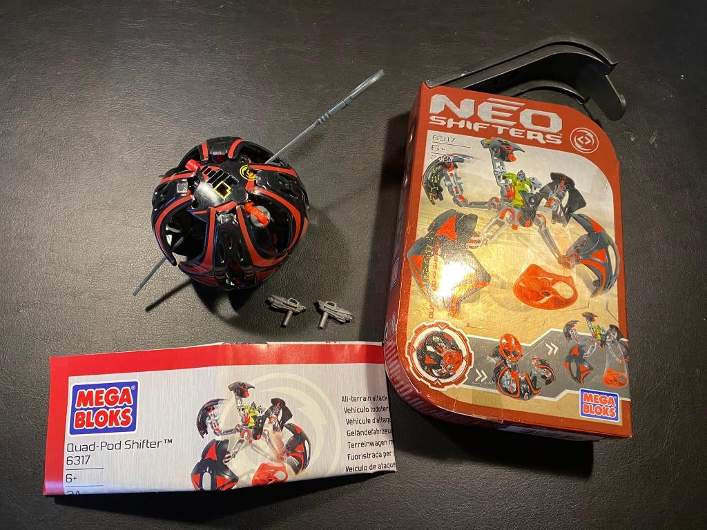 MegaBloks set 6317 Quad Pod Shifter., Kinderen en Baby's, Speelgoed | Bouwstenen, Ophalen of Verzenden, Zo goed als nieuw, Megabloks