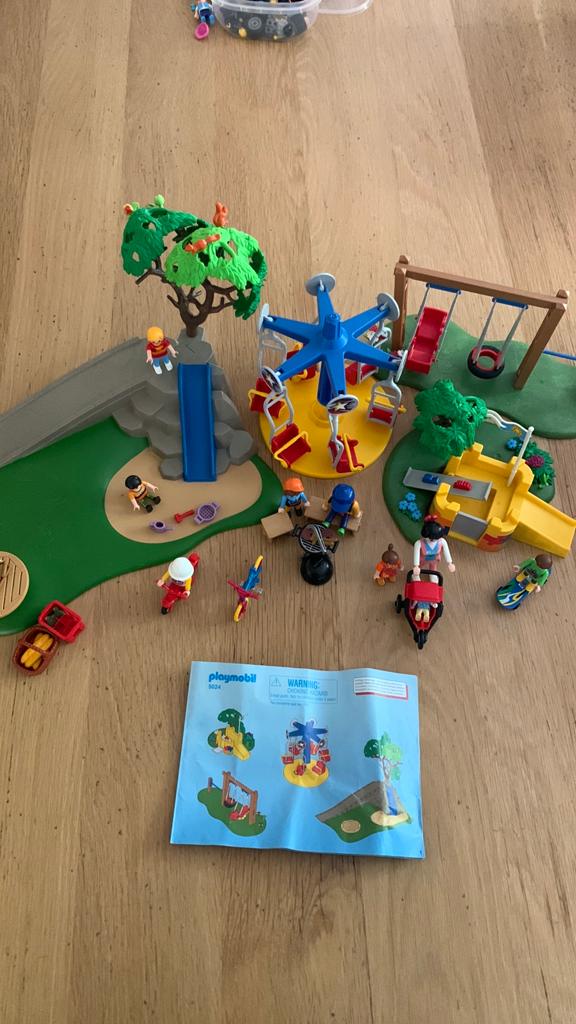 Playmobil speeltuin, Kinderen en Baby's, Speelgoed | Playmobil, Ophalen, Gebruikt, Complete set