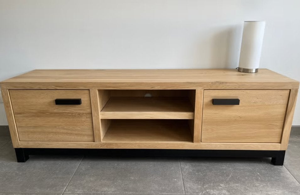 TV meubel - Goossens Wonen, Huis en Inrichting, Ophalen, 150 tot 200 cm, Zo goed als nieuw, Minder dan 100 cm