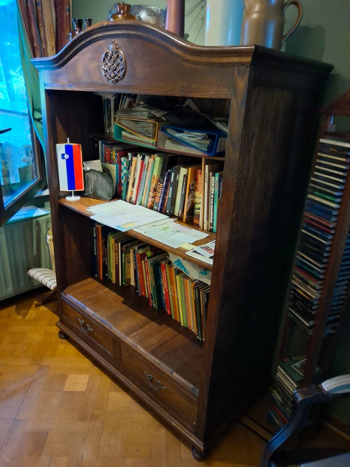 eikenhouten boekenkast (ophalen in Mortsel), Huis en Inrichting, Ophalen