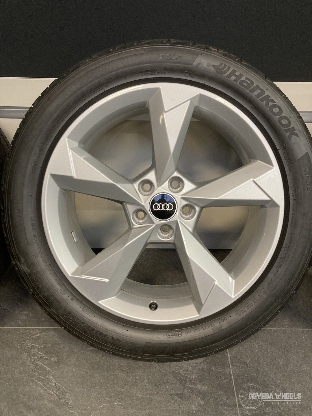 19” originele Audi Q3 F3 S-line velgen + banden 5x112   83A, 19 inch, Gebruikt, -, -